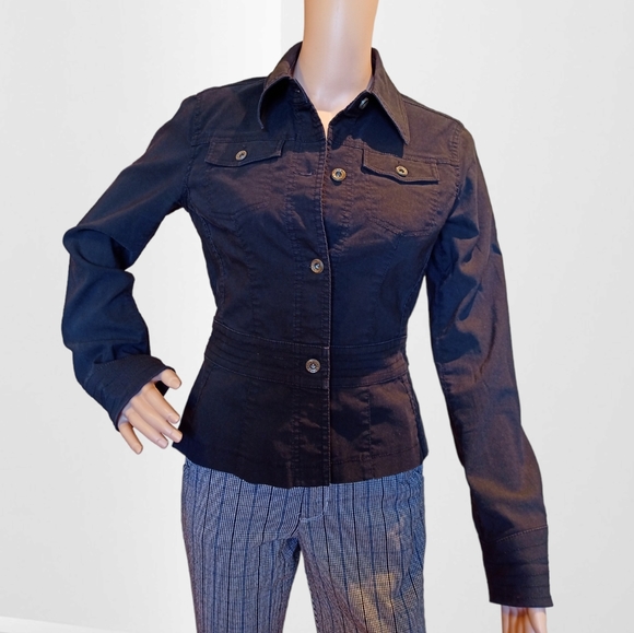 Mexx Women's Y2K Black Stretch Jacket - Picture 10 of 16